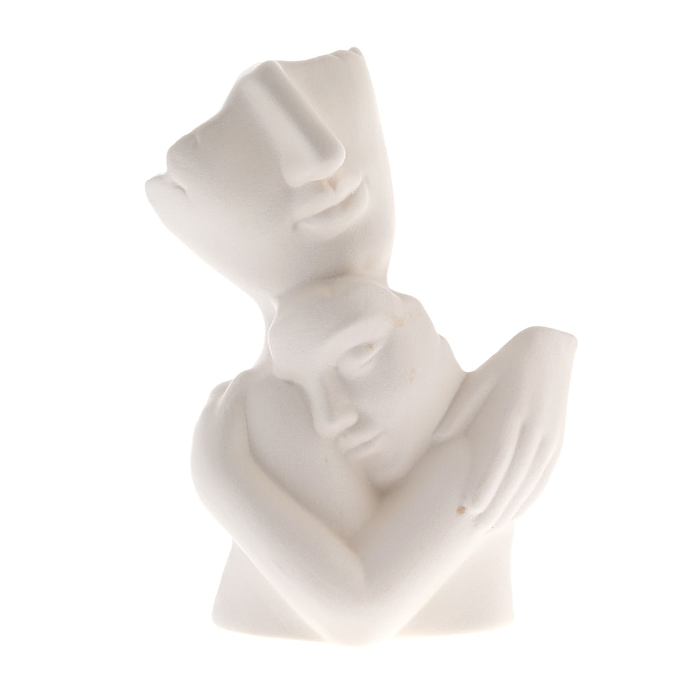 Statueta decorativa abstracta cuplu imbratisat 21 cm