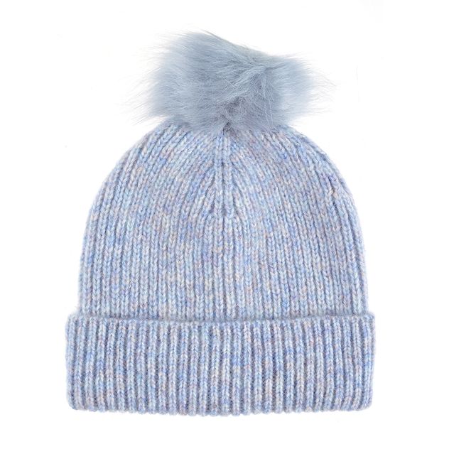 Caciula beanie bleu cu mot
