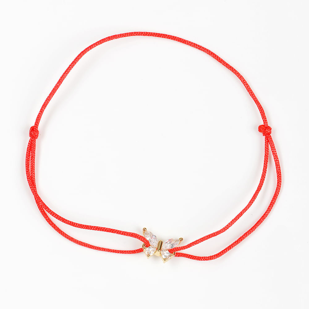 Bratara placata cu aur pandantiv fluture