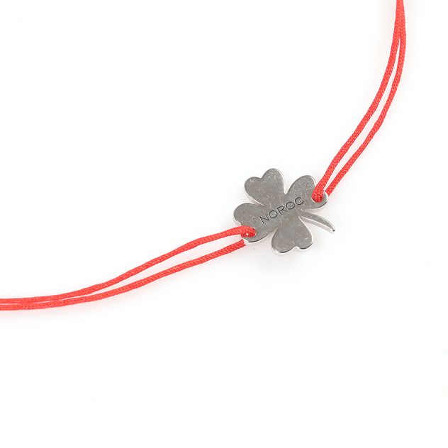 Bratara din argint cu pandantiv trifoi