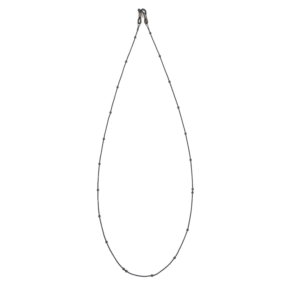 Snur pentru ochelari cu bilute negre si aspect minimalist