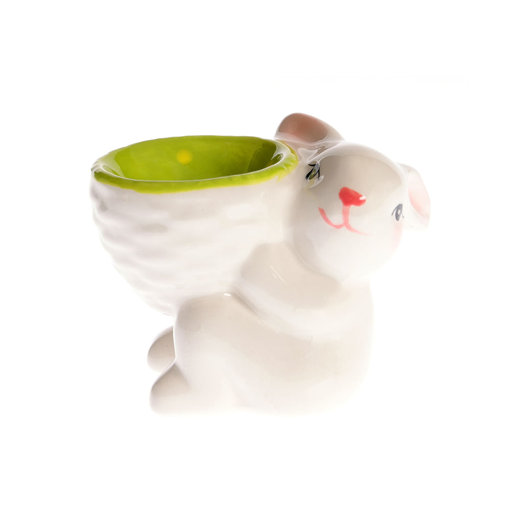 Suport decorativ ou Paste cu iepuras din ceramica 8 cm