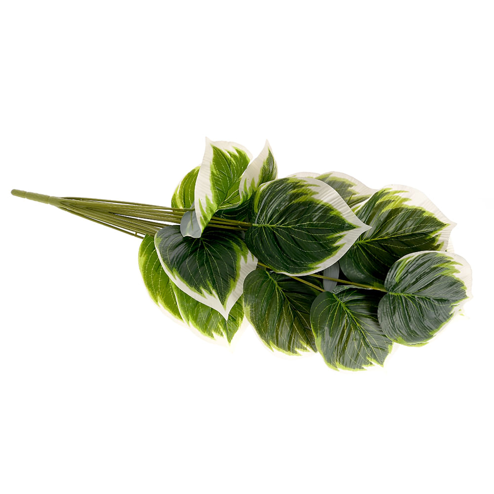Floare artificiala cu frunze verzi