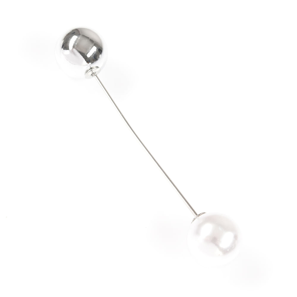 Brosa tip ac de rever cu perla alba