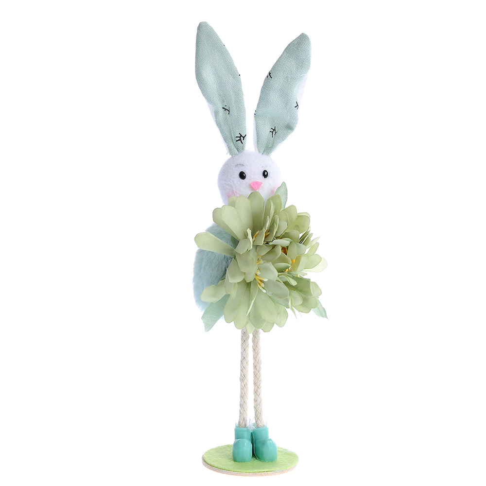 Decoratiune de Paste iepuras verde 24 cm