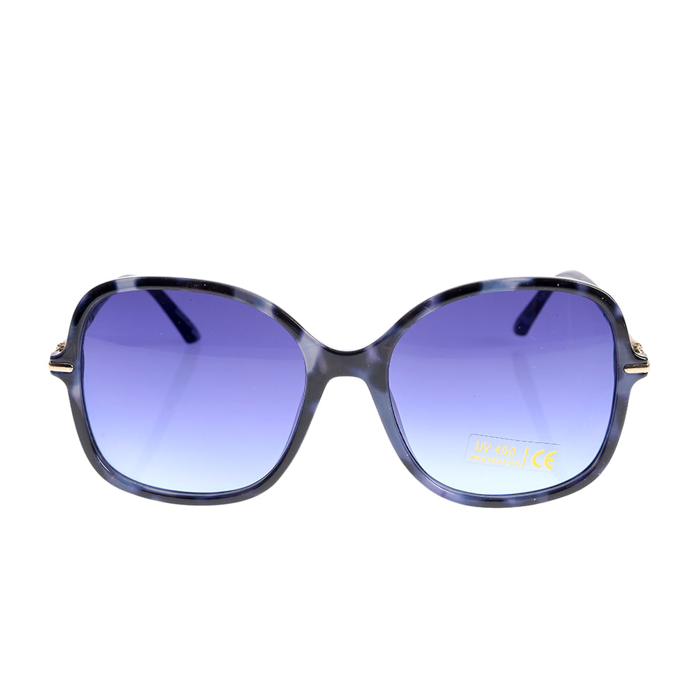 Ochelari de soare eleganti cu rama albastra si lentile degrade