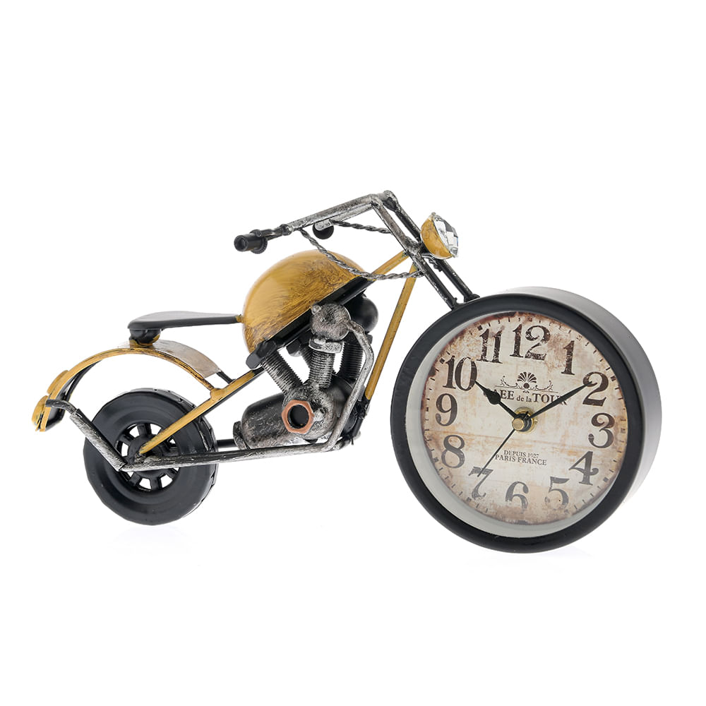 Ceas decorativ in forma de motocicleta