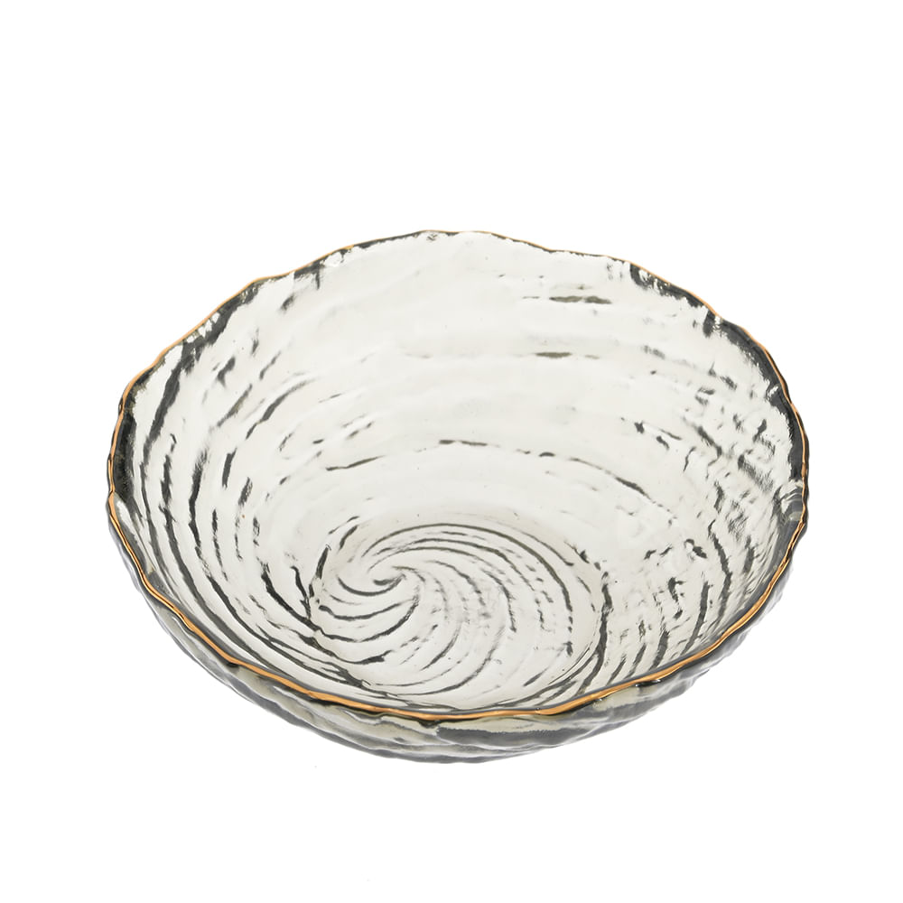 Bol decorativ cu dunga aurie - Imagine 2