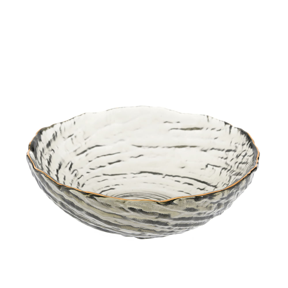 Bol decorativ cu dunga aurie - Imagine 3