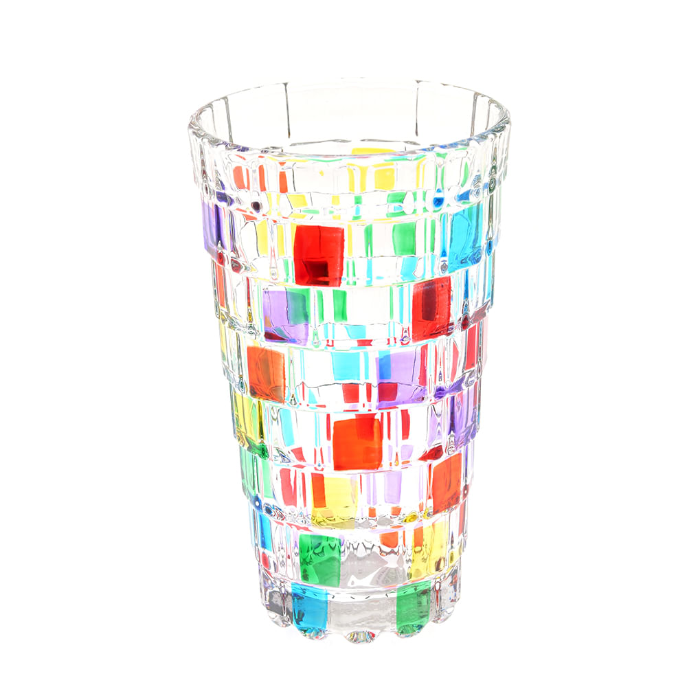 Pahar pentru apa cu mozaic colorat