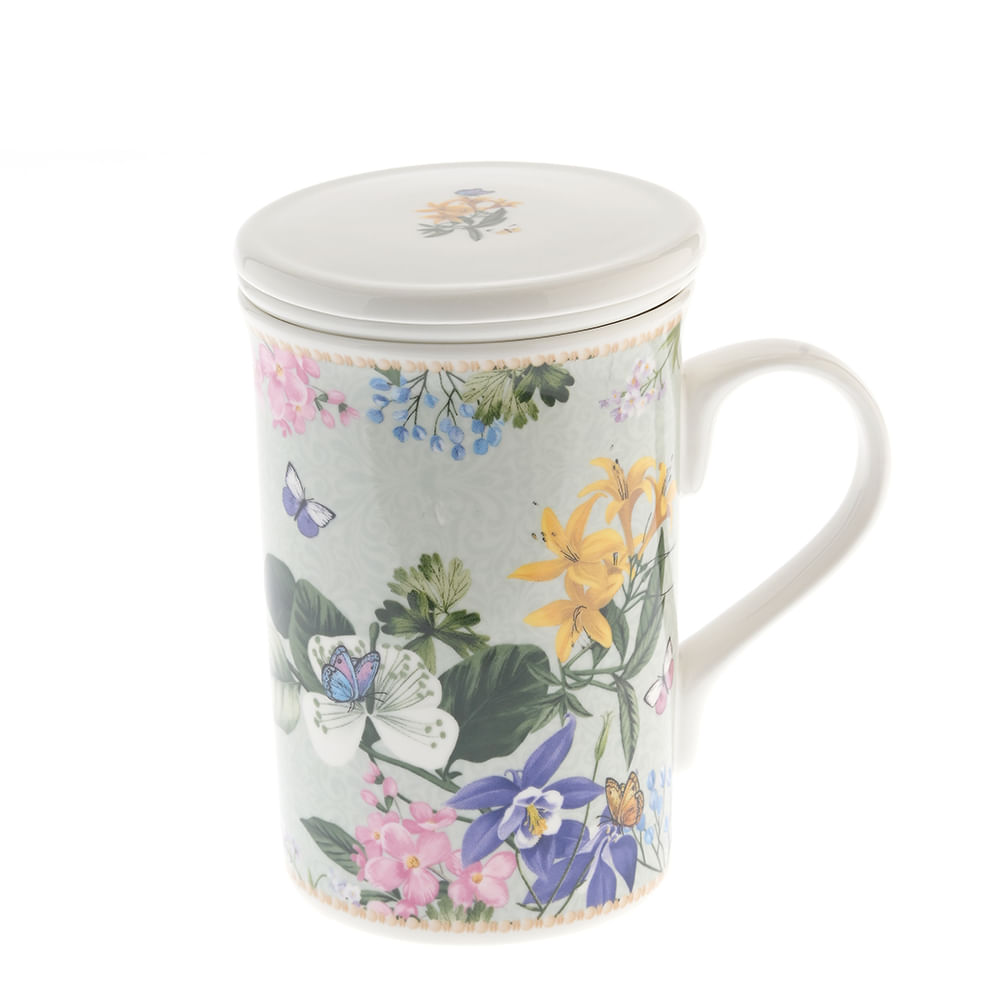 Cana 300 ml model floral cu infuzor