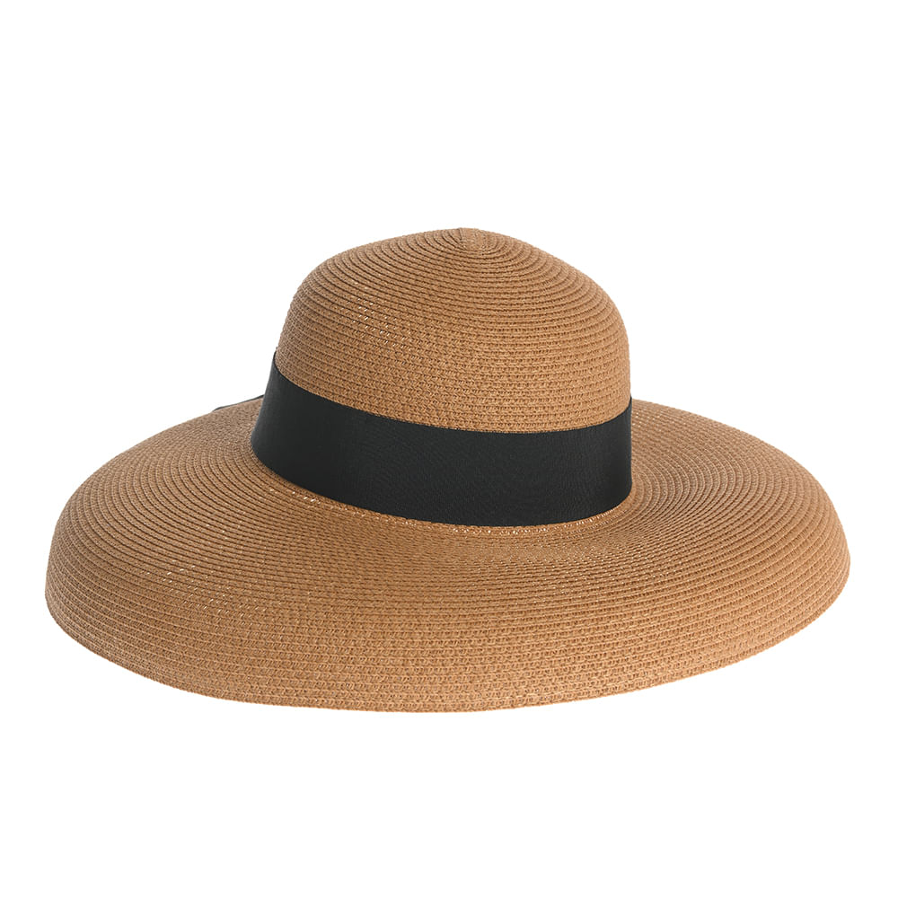 Palarie de vara eleganta cu funda neagra