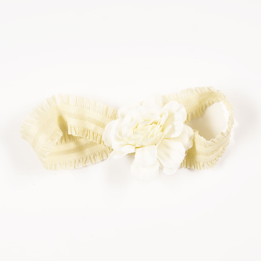 Bentita elastica cu floare alba - Imagine 3