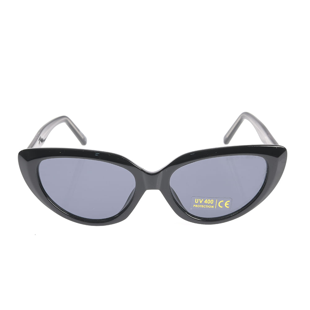 Ochelari de soare cat eye negri cu lentile fumurii