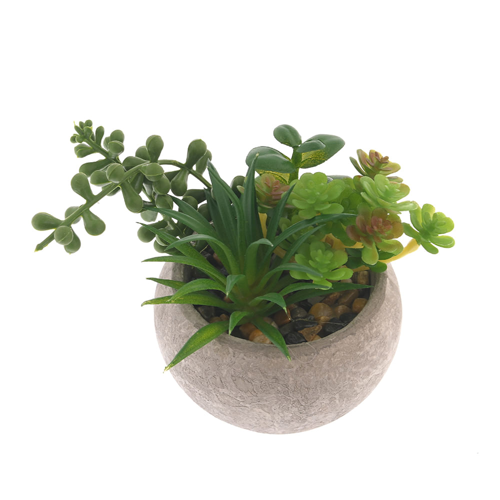 Ghiveci decorativ cu plante artificiale - Imagine 3