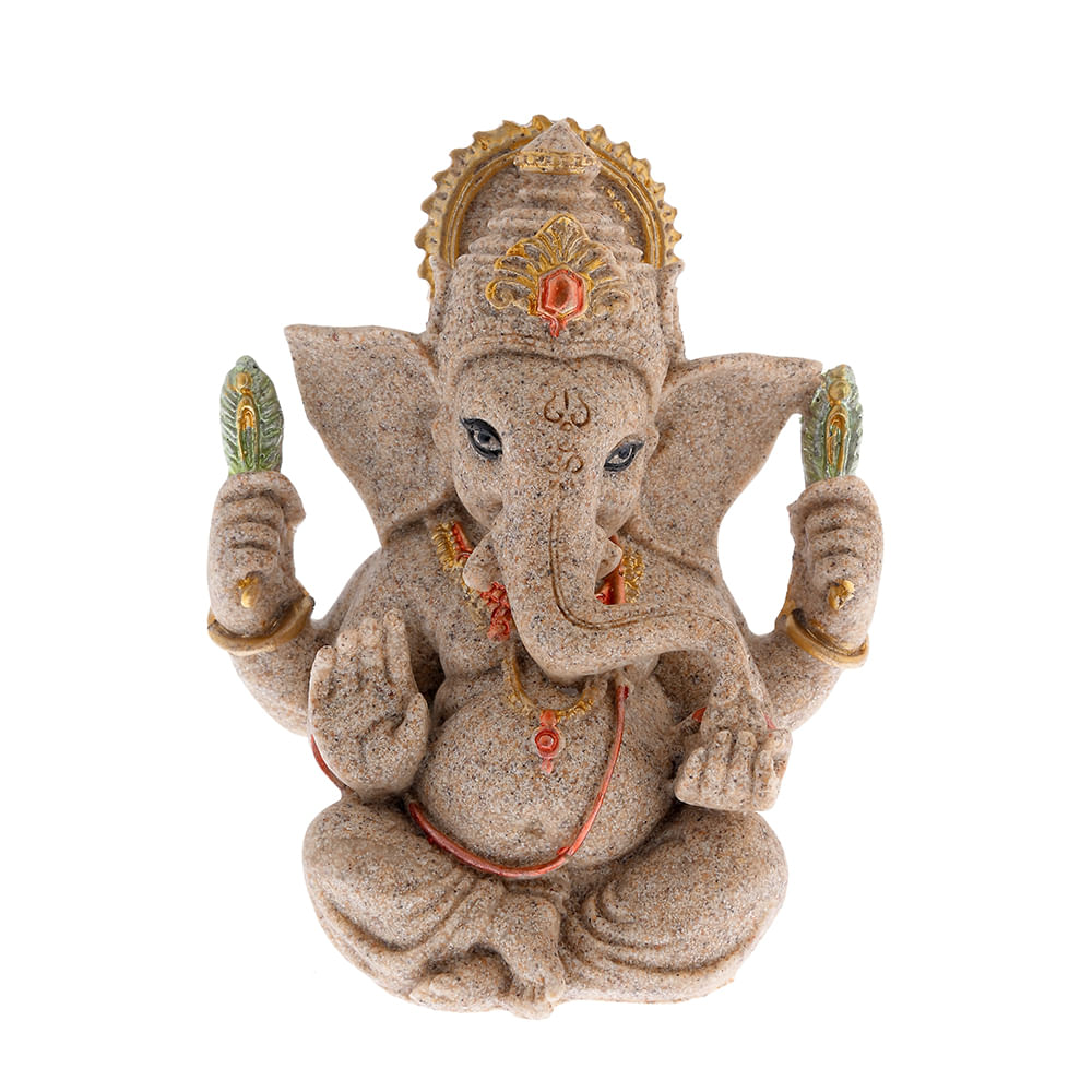 Statueta decorativa Ganesha asezata