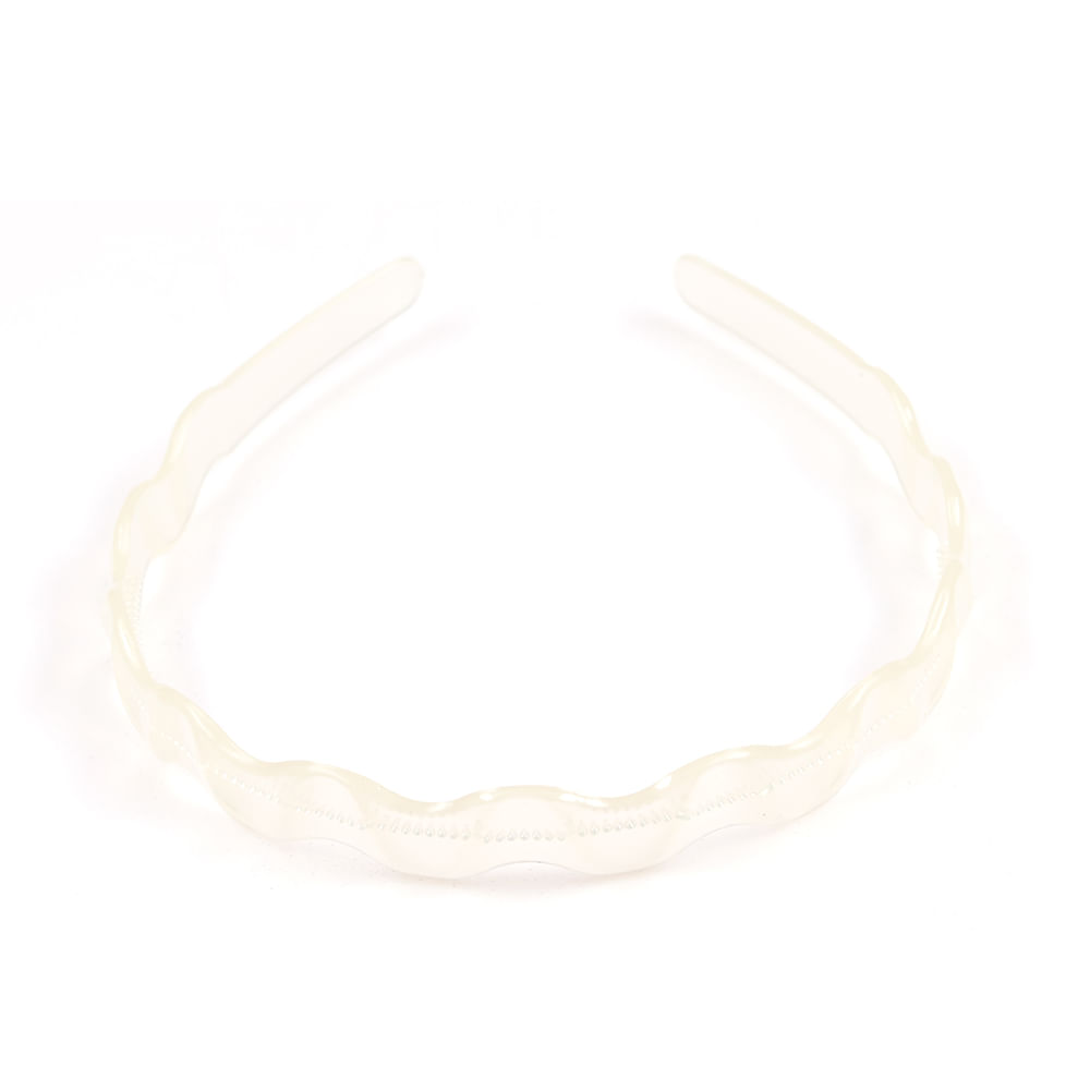 Bentita ivory cu design ondulat