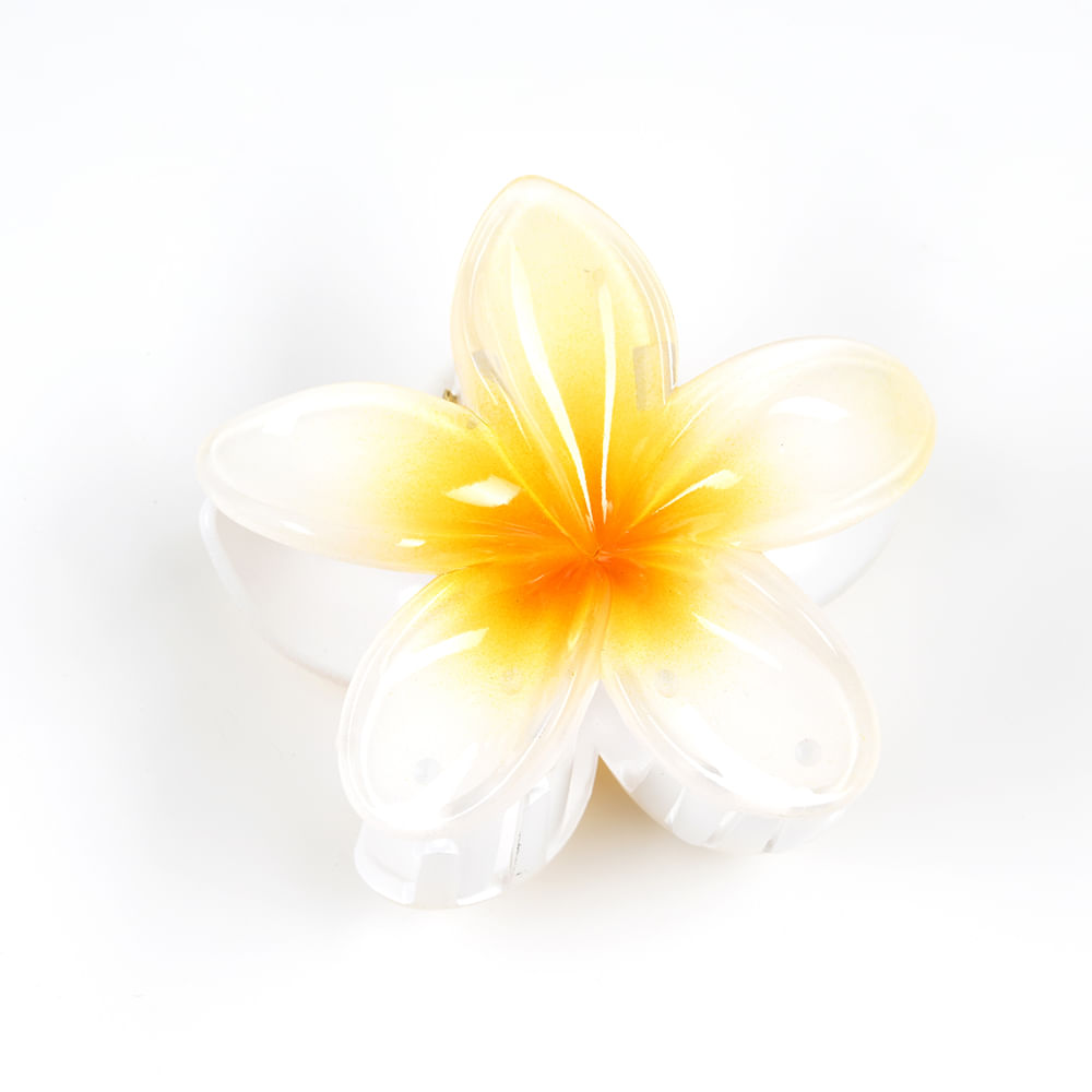 Cleste de par floare alba cu galben