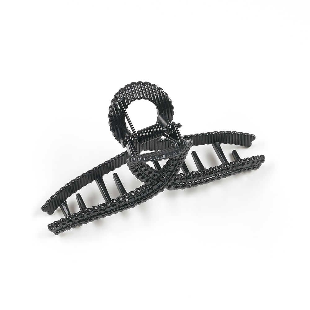 Cleste de par negru cu funda - Imagine 4